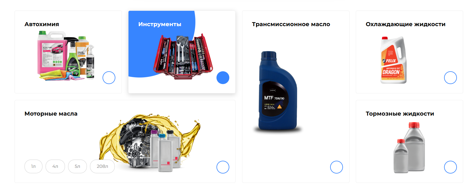 Каталог визуальная навигация